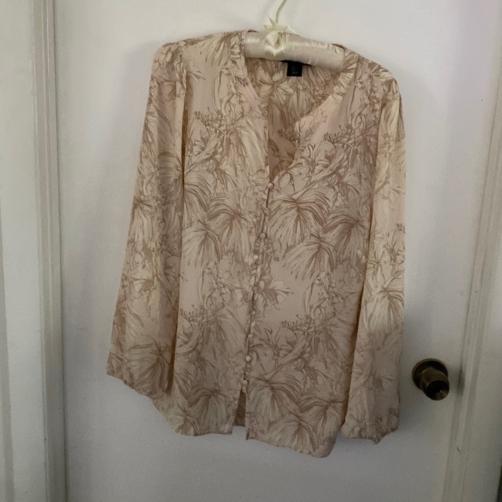 Cynthia Rowley tunic Large semi-sheer​